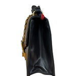 Gucci Black Leather Small Sylvie Shoulder Bag