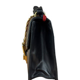 Gucci Black Leather Small Sylvie Shoulder Bag