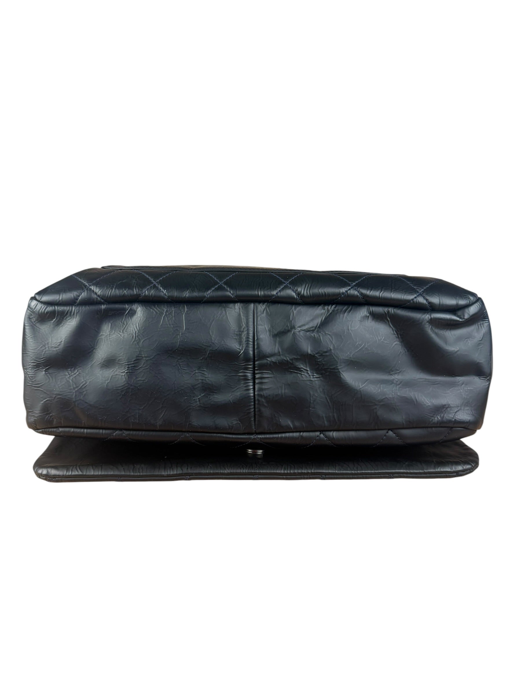Chanel Black Leather Reissue 2.55 Flap Shoulder Bag 1999
