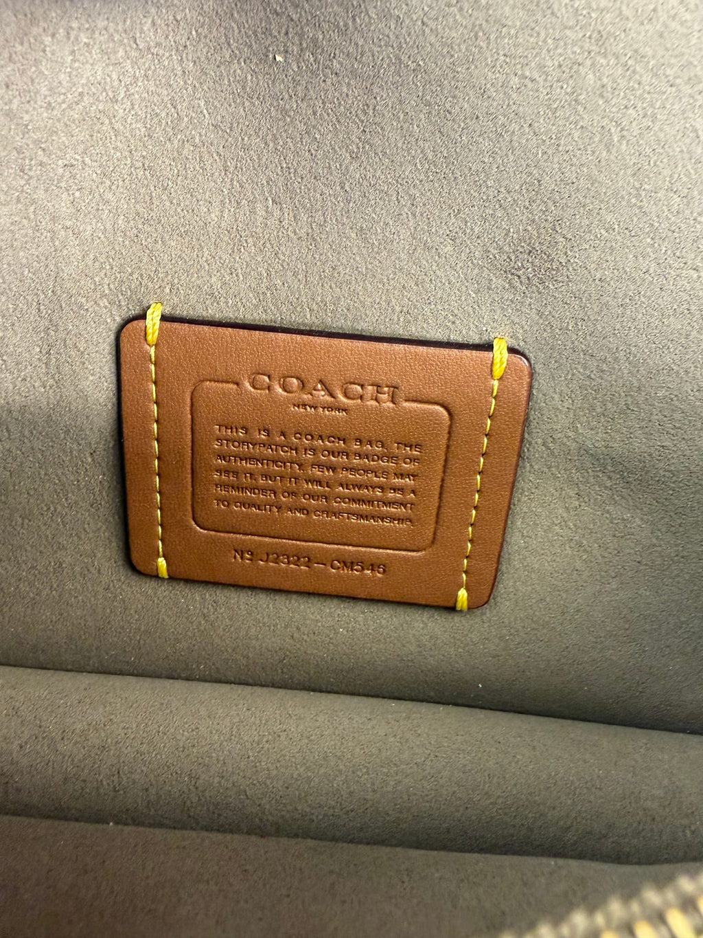 Coach Taupe Leather Tabby Two-Way Bag
