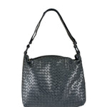 Bottega Veneta Black Intrecciato Woven Hobo Bag