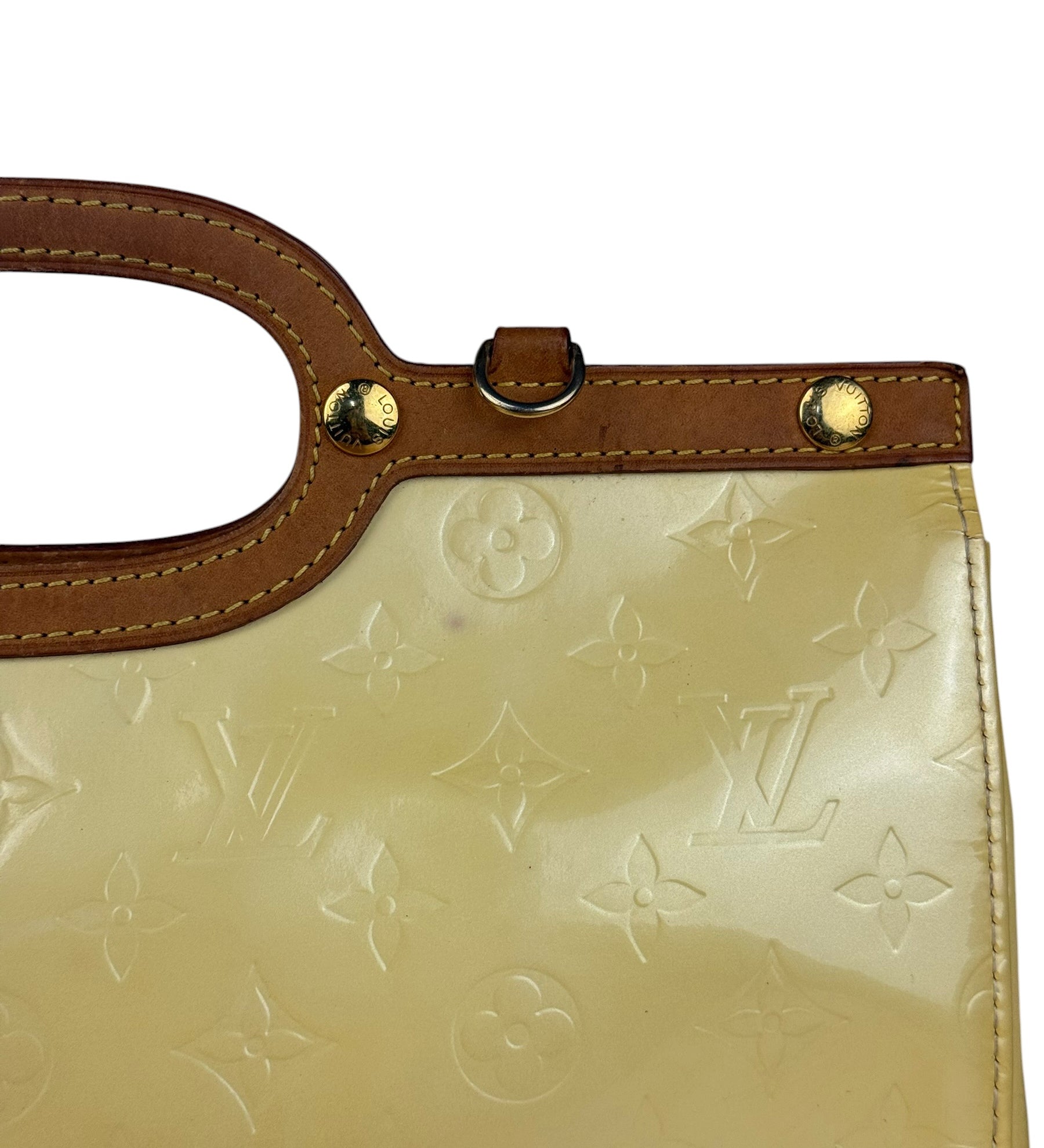 Louis Vuitton Yellow Monogram Vernis Roxbury Drive 2Way Handbag
