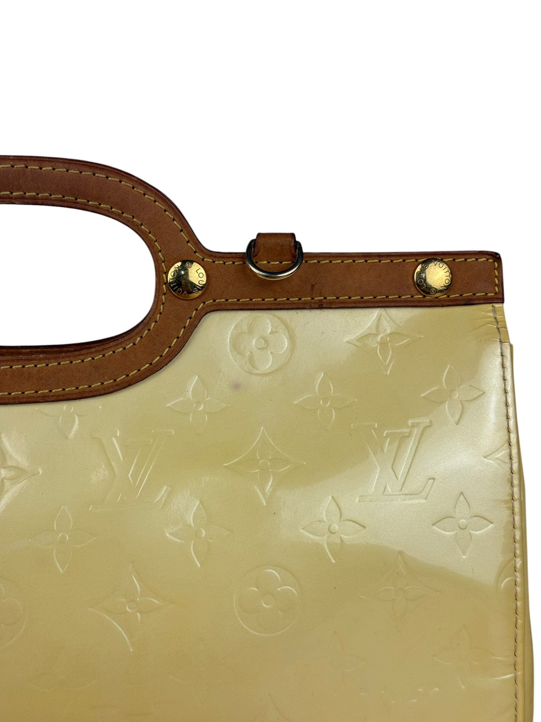 Louis Vuitton Yellow Monogram Vernis Roxbury Drive 2Way Handbag