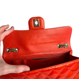 Chanel Red Metallic Evening Star Flap Bag 2008