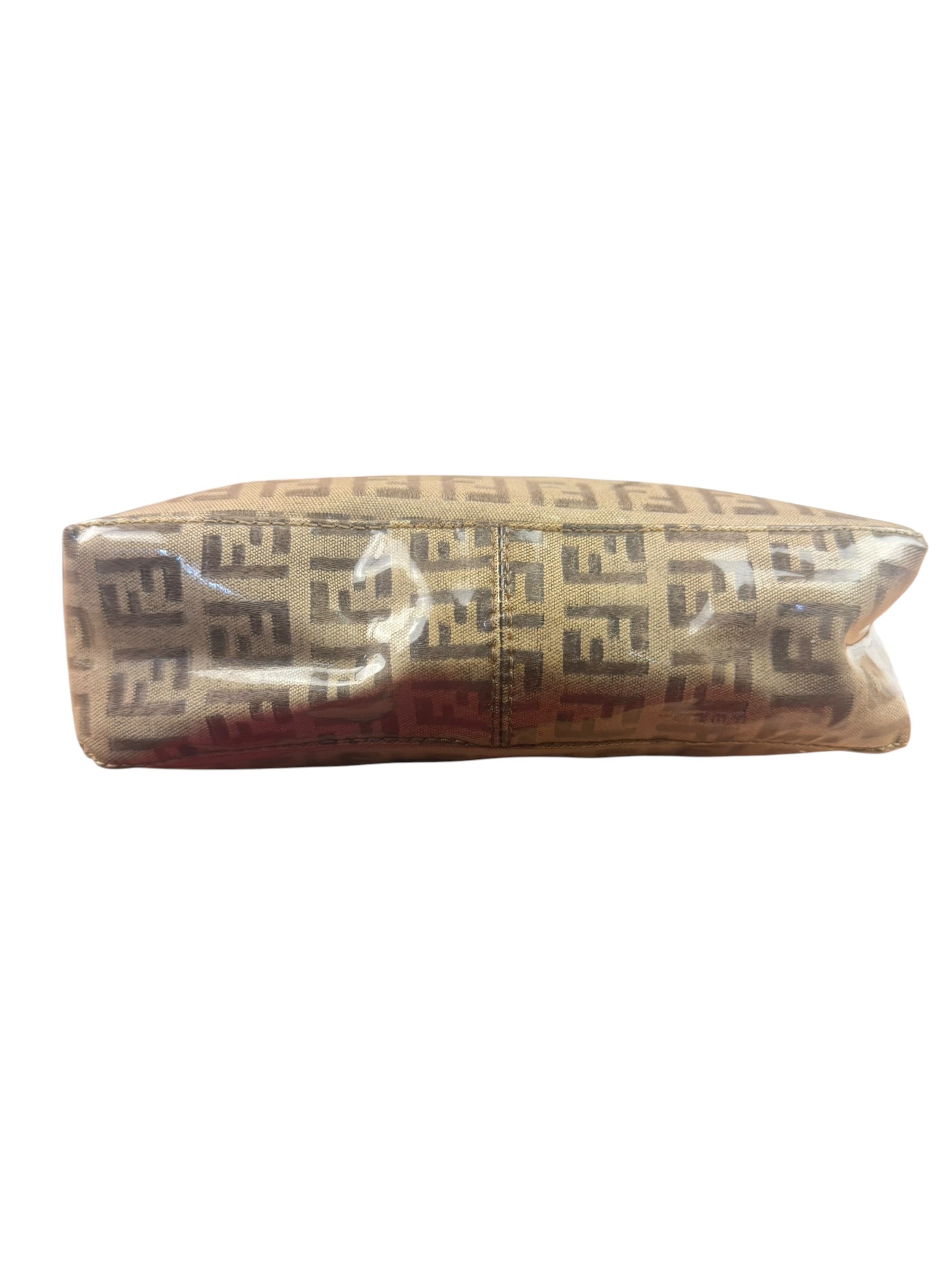 Fendi Vintage Beige PVC Zucca Pochette