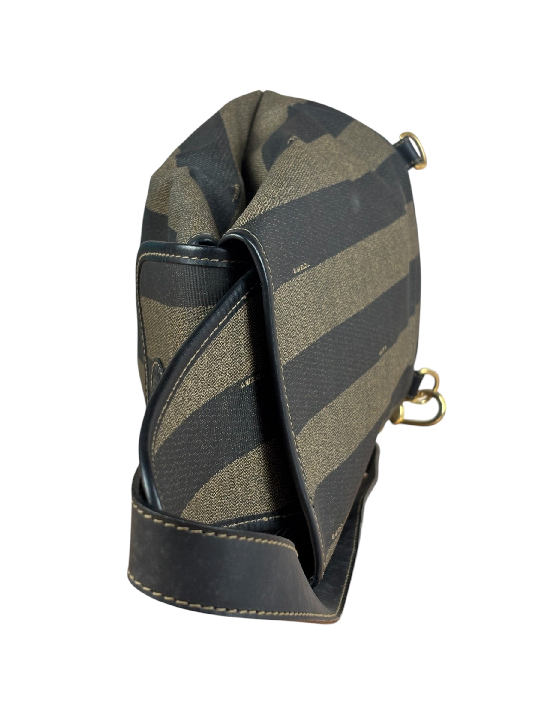 Fendi Vintage Pequin Stripped Sling Bag