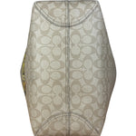 Coach Leather Signature Canvas Reversible City Tote Bag