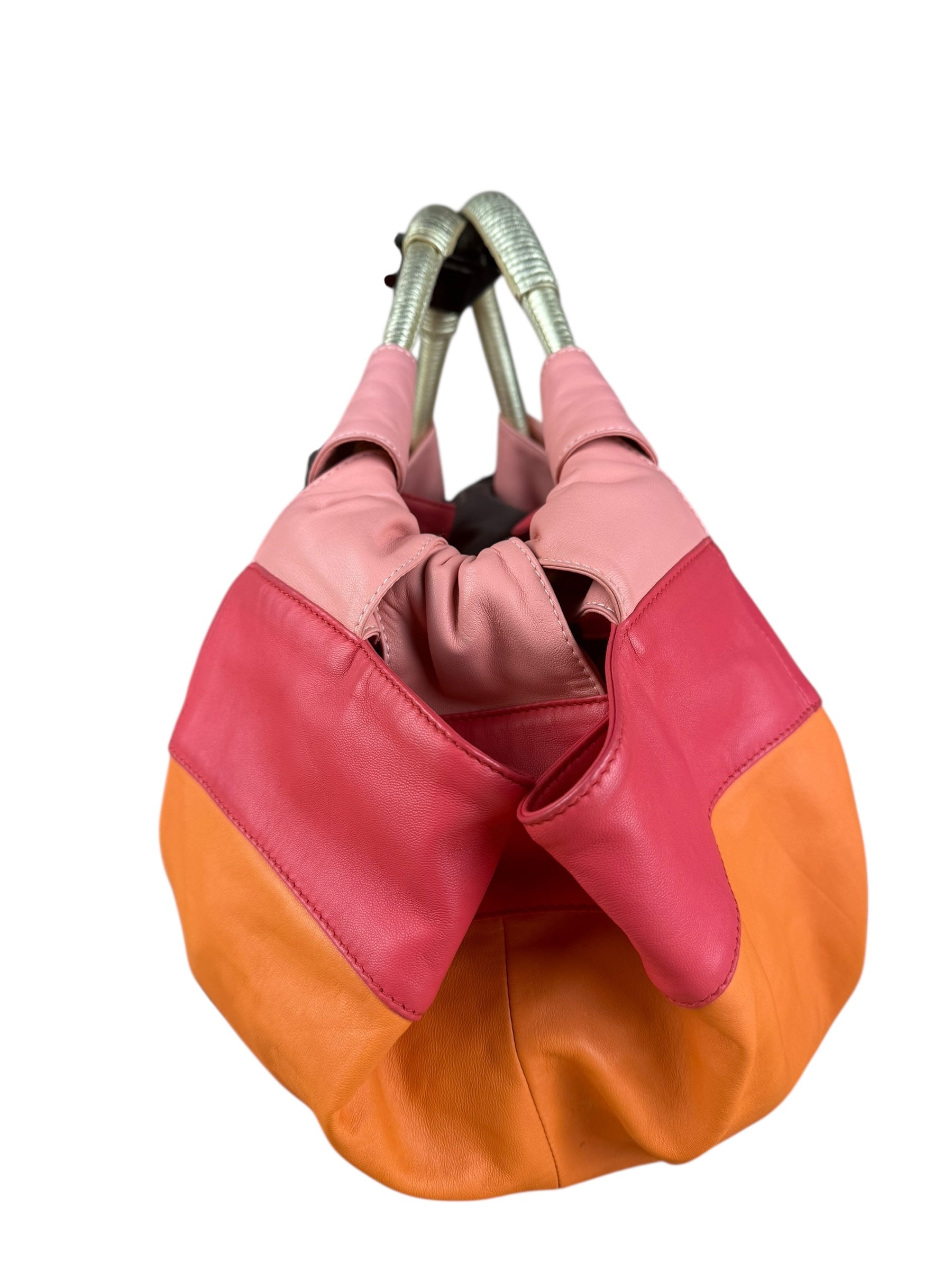 Loewe Leather Nappa Aire Handbag Orange/Pink