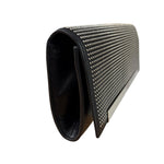 Yves Saint Laurent Black Calfskin Studded Lutetia Flap Clutch