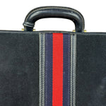 Gucci Navy Suede Vintage Briefcase