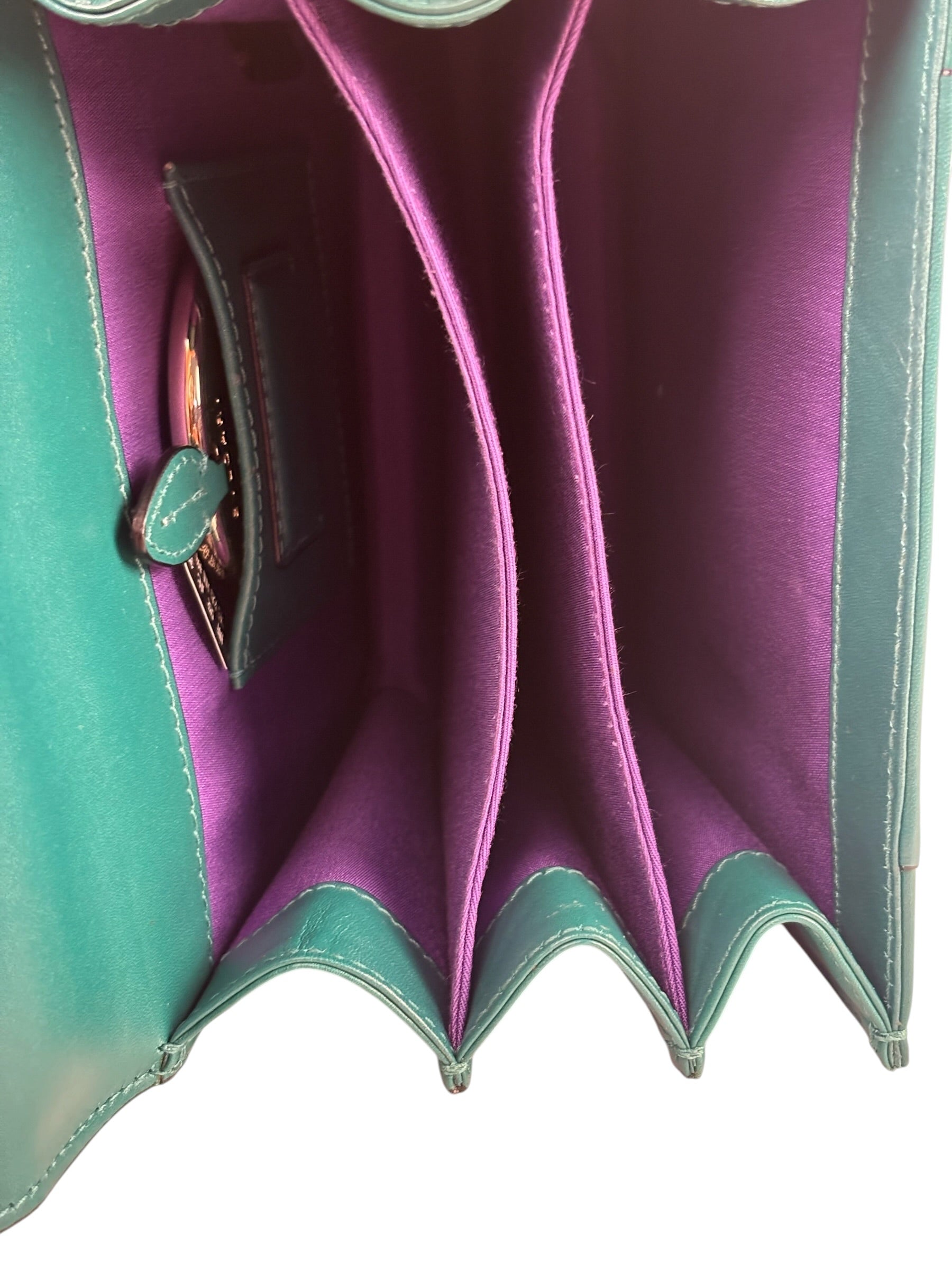 BVLGARI Serpenti Forever Mini Top Handle Bag Green