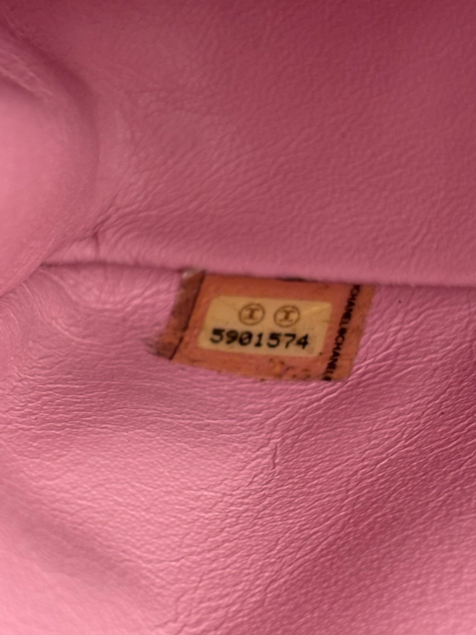 Chanel Pink Quilted Jersey Classic Flap Bag 1997