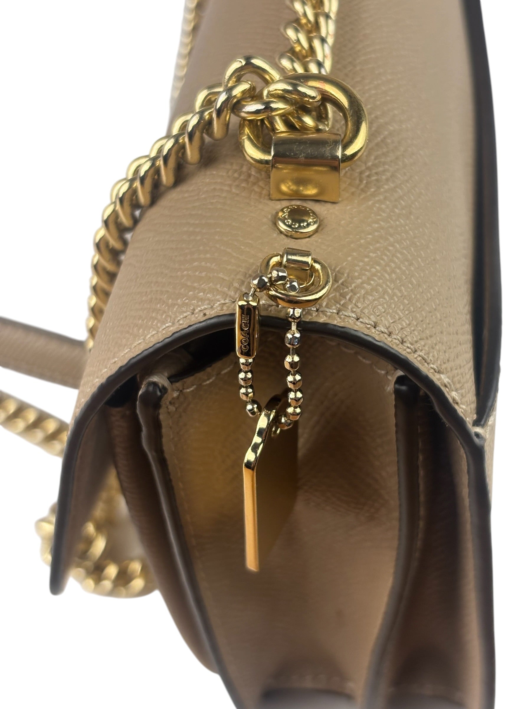 Coach Beige Leather Klare Crossbody Bag