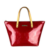 Louis Vuitton Red Monogram Vernis Bellevue Handbag