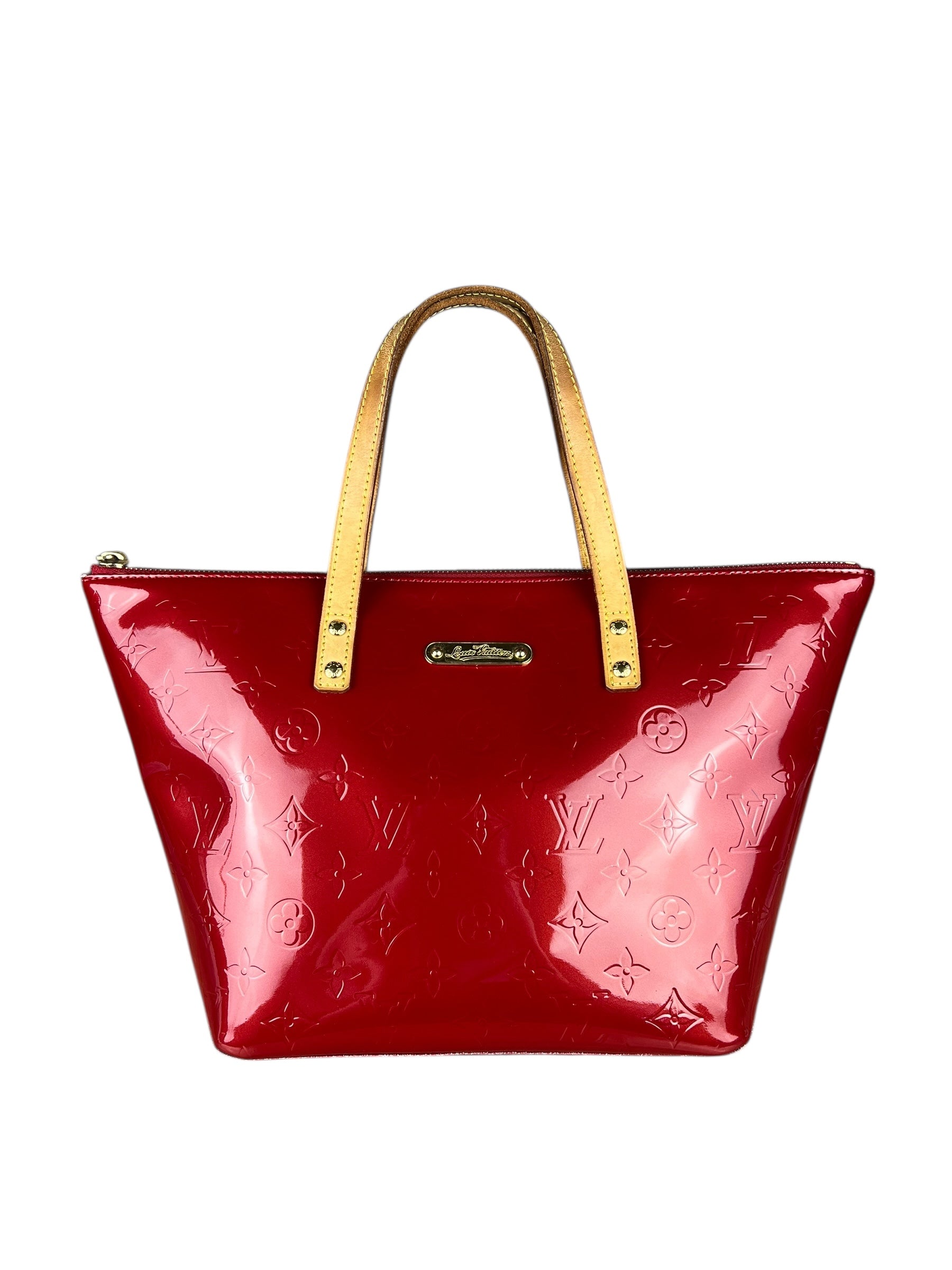 Louis Vuitton Red Monogram Vernis Bellevue Handbag