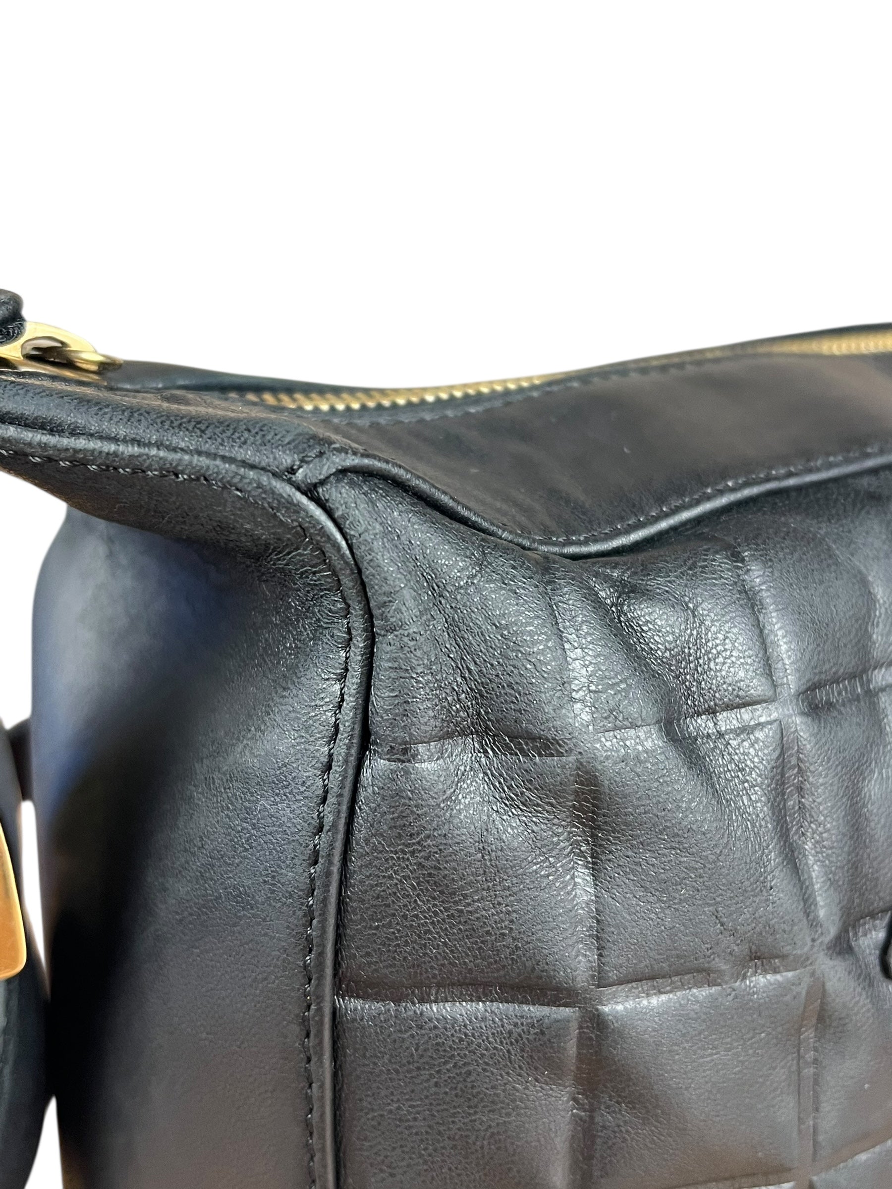 Chanel CC Chocolate Leather Shoulder Bag 2000