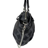 Coach Vinatge Madison Dotted Op Art Sophia Satchel Two-Way Bag