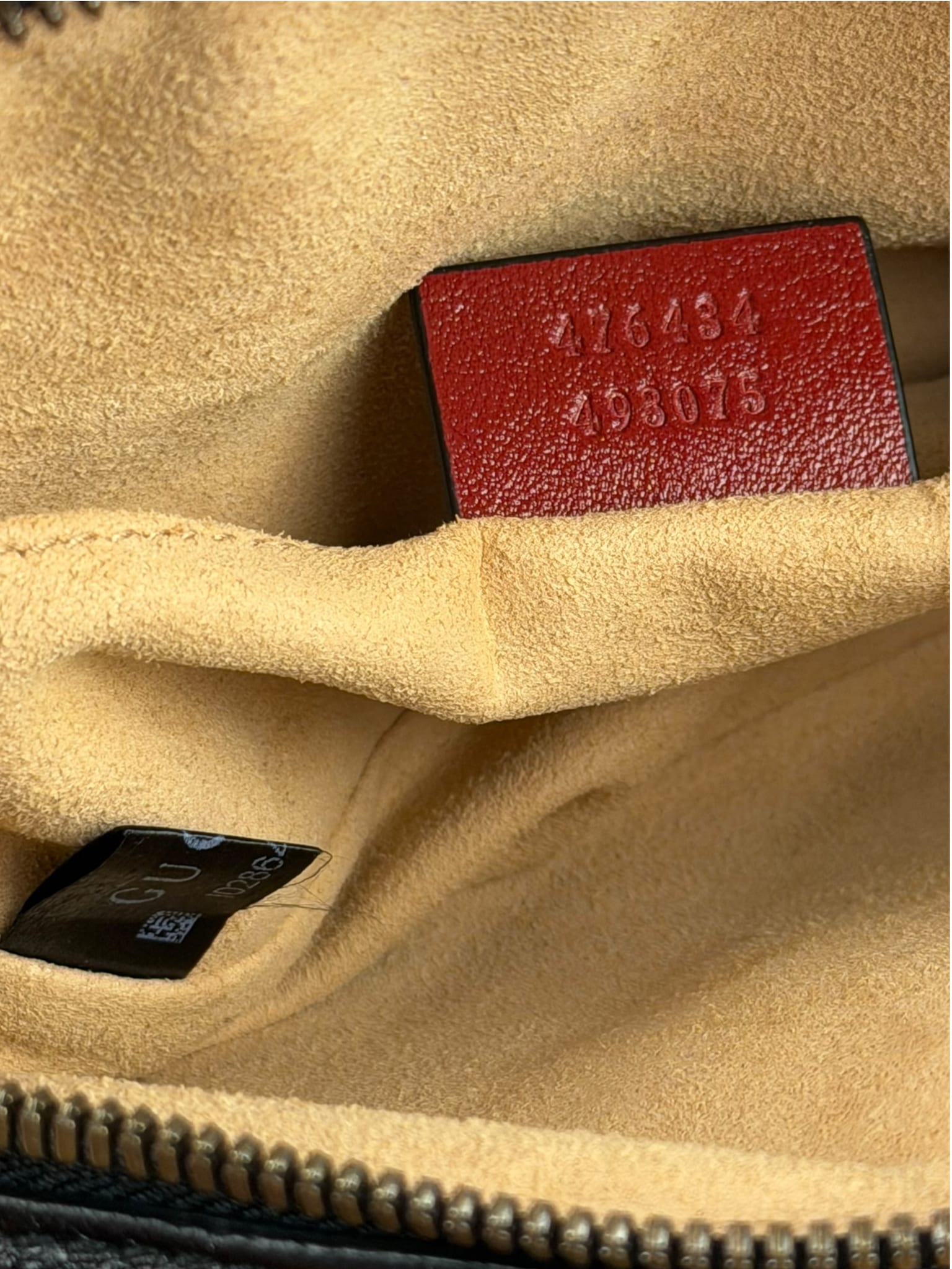 Gucci Black Matalassè Leather Marmont Belt Bag