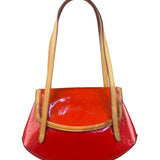 Louis Vuitton Red Monogram Vernis Biscayne Bay PM Handbag