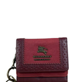 Burberry Blue Label Red Suede/ Leather Wallet