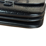 Saint Laurent Black Monogram Patent Leather Shoulder Bag