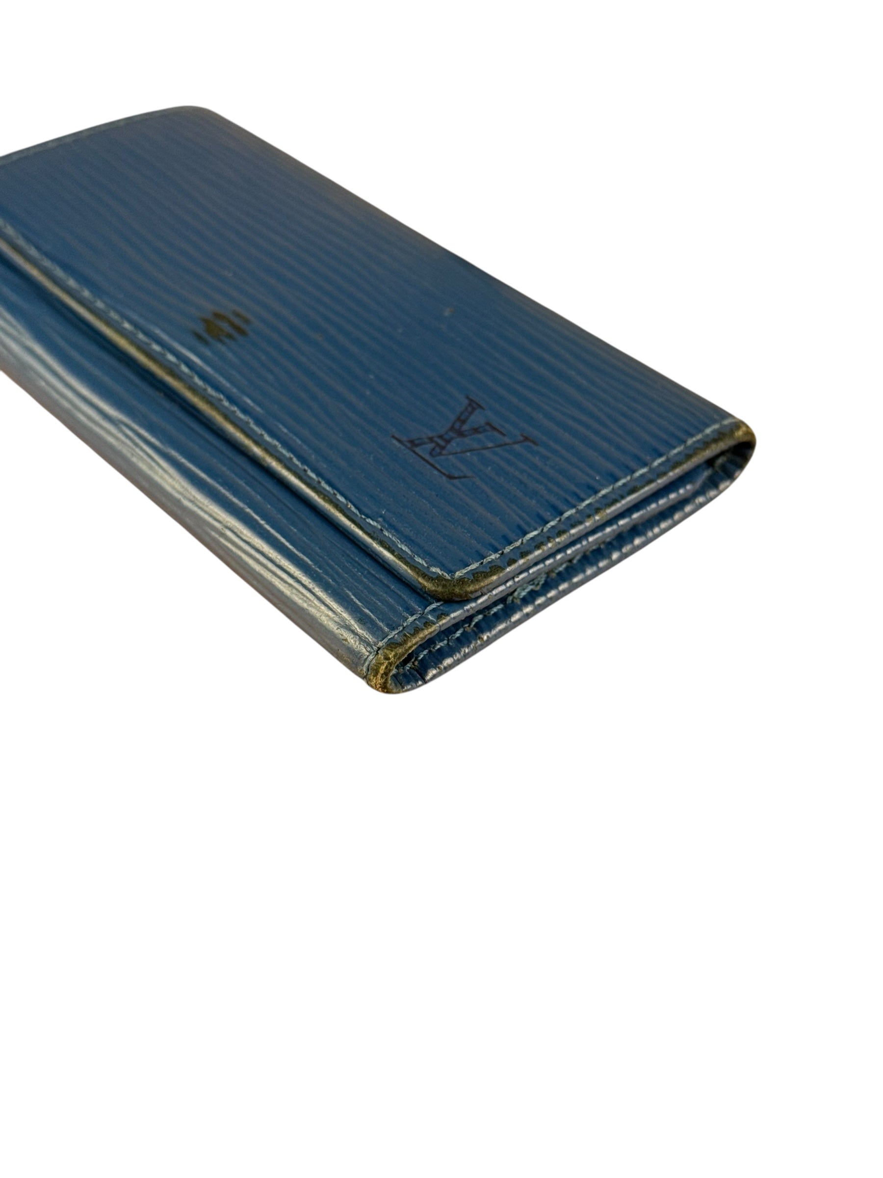 Louis Vuitton Blue Epi Keyholder