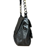 Fendi B Biz Black Leather Shoulder Bag