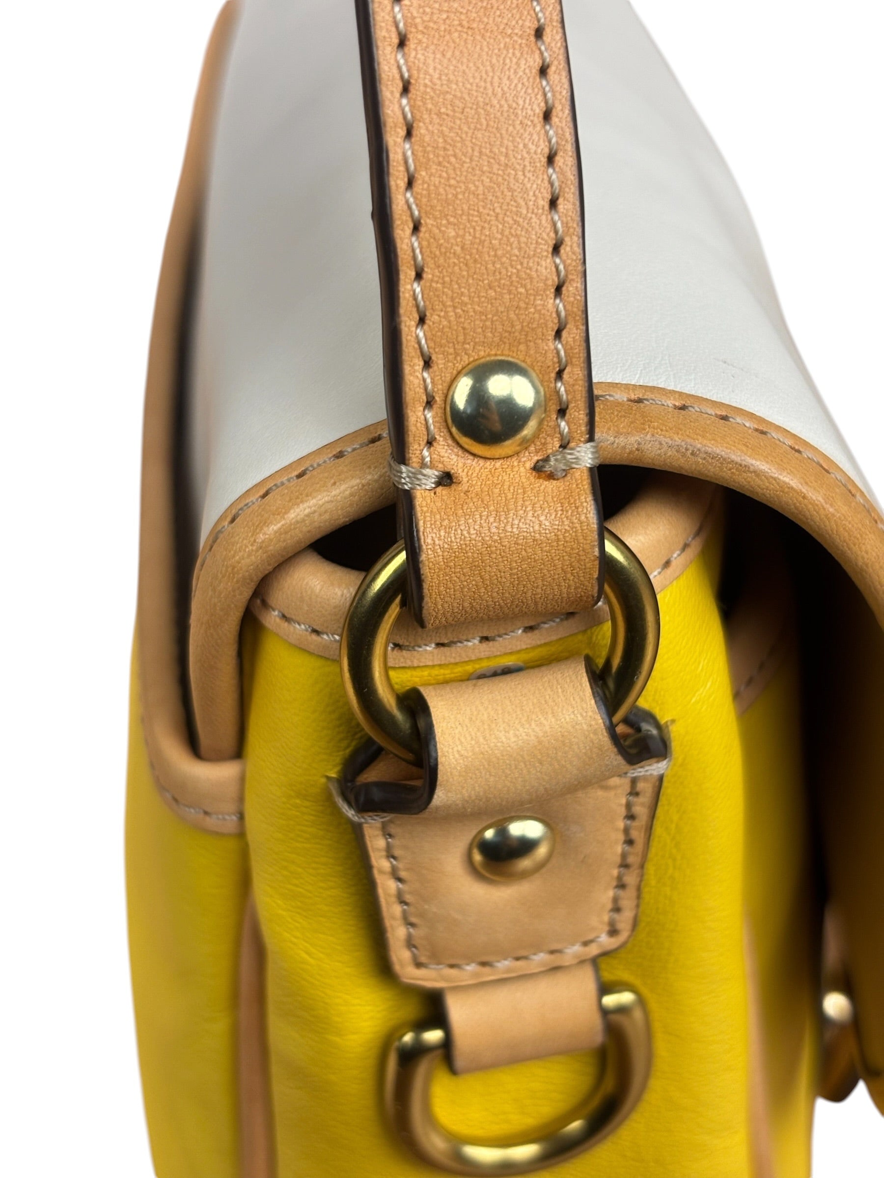 Coach Park Tricolor Leather Flap Crossbody Bag