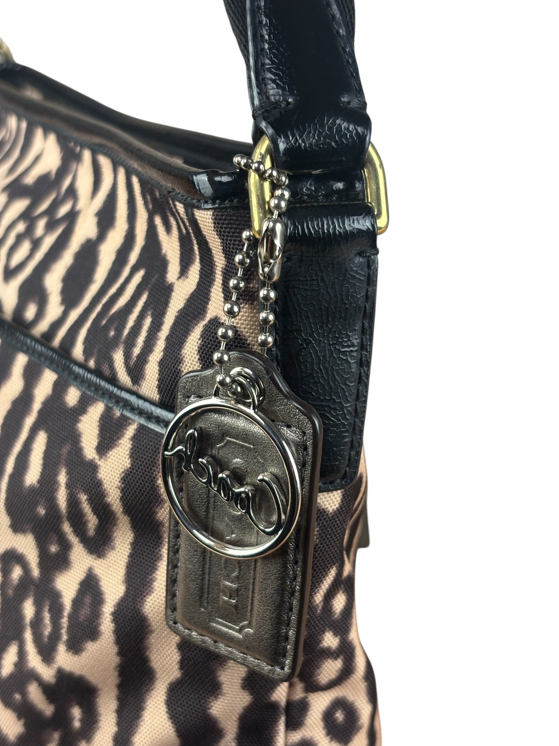 Coach Leopard Print Canvas Crossbody