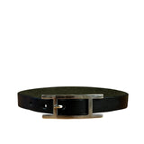 Hermes Black/Silver Behapi Leather Bracelet