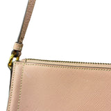 Prada Bicolor Saffiano Leather Mini Pochette