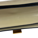 Celine Light Beige Patent Leather Classic Box Shoulder Bag