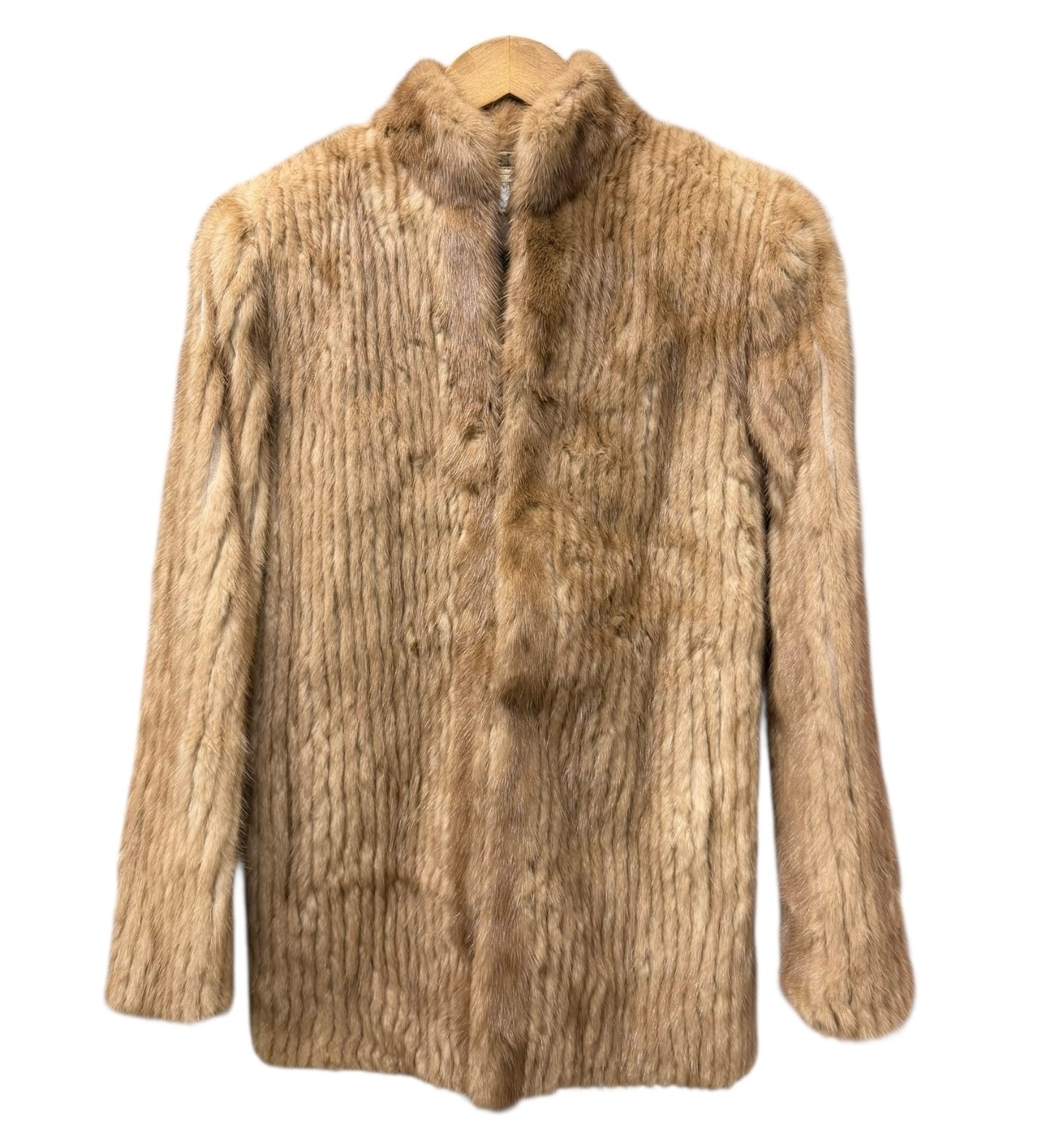Vintage Light Brown Lined Mink Fur Coat