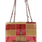 Chanel Pink/Beige PVC Patchwork Flap Bag 1997