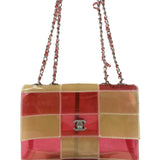 Chanel Pink/Beige PVC Patchwork Flap Bag 1997