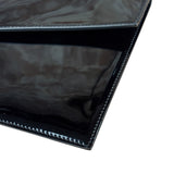 Yves Saint Laurent Black Patent Leather Uptown Pouch
