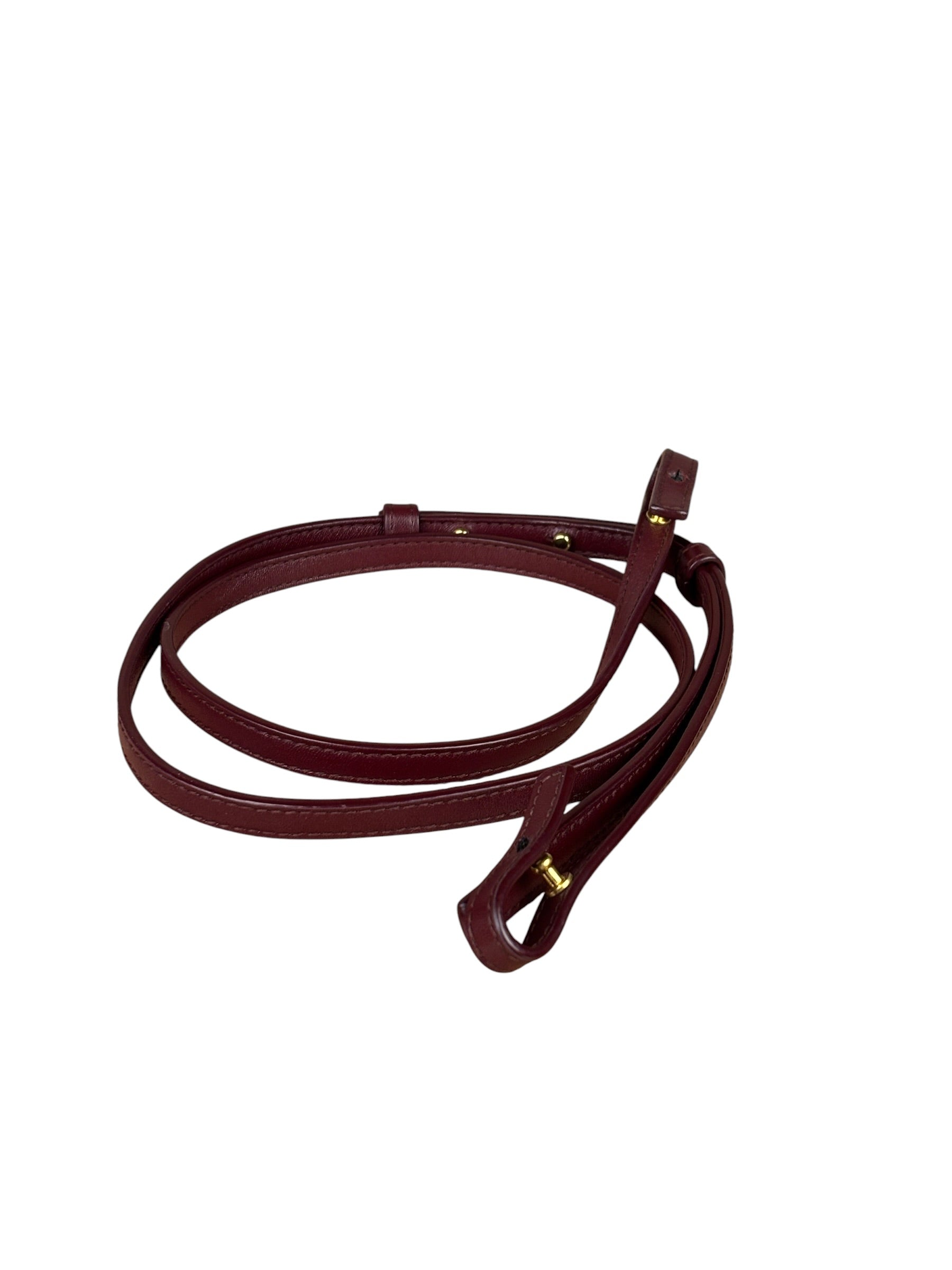 Bottega Veneta Burgundy Leather Intrecciato Bang Bang Vanity Two-Way Bag