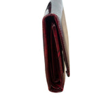 Cartier Red Patent Leather Must De Cartier Tri-Fold Wallet