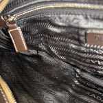 Prada Tessuto Buckle Shoulder Bag