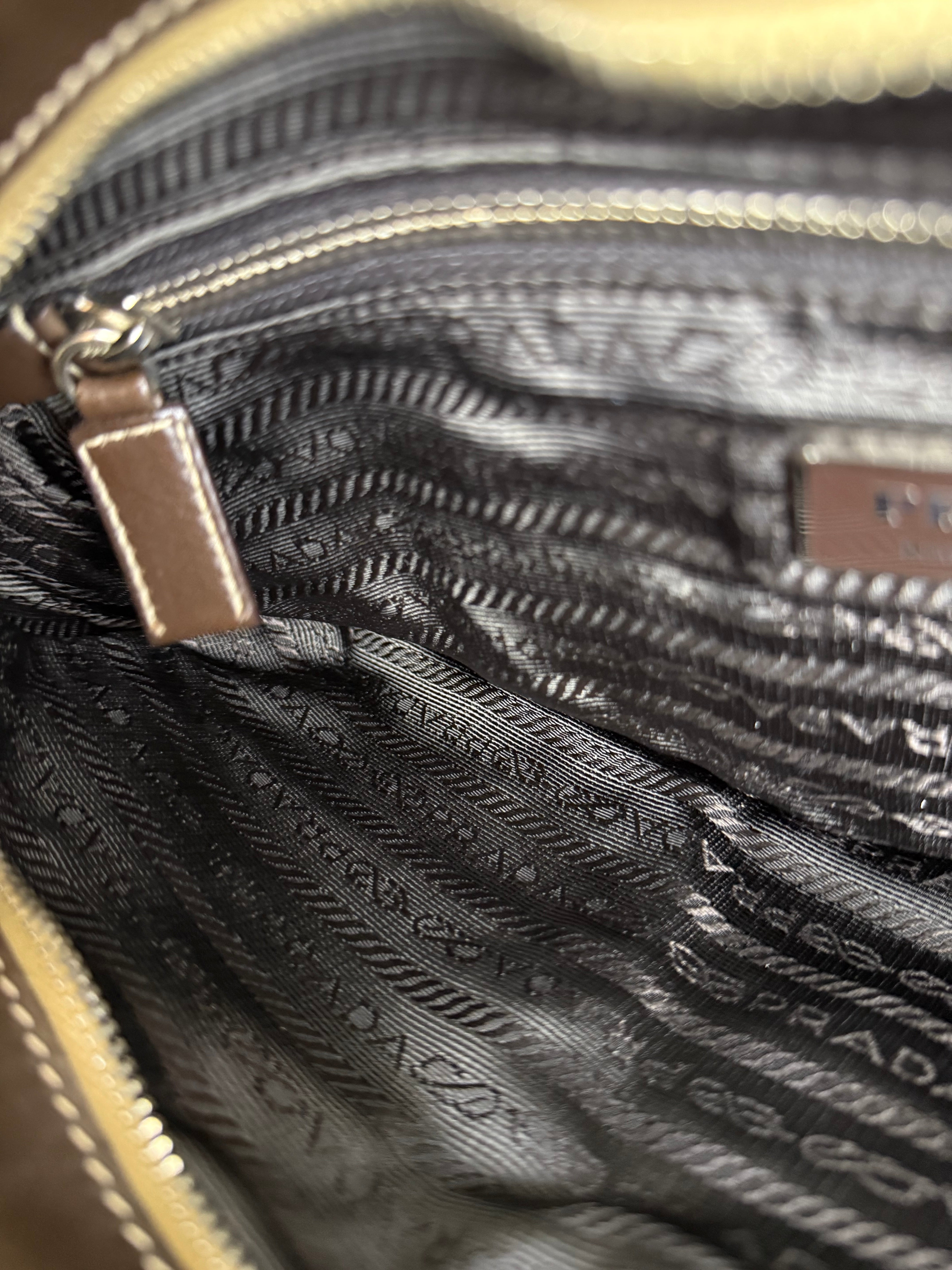 Prada Tessuto Buckle Shoulder Bag