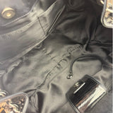 Chanel Black Patent Leather Camellia Petals Shoulder Bag 2010