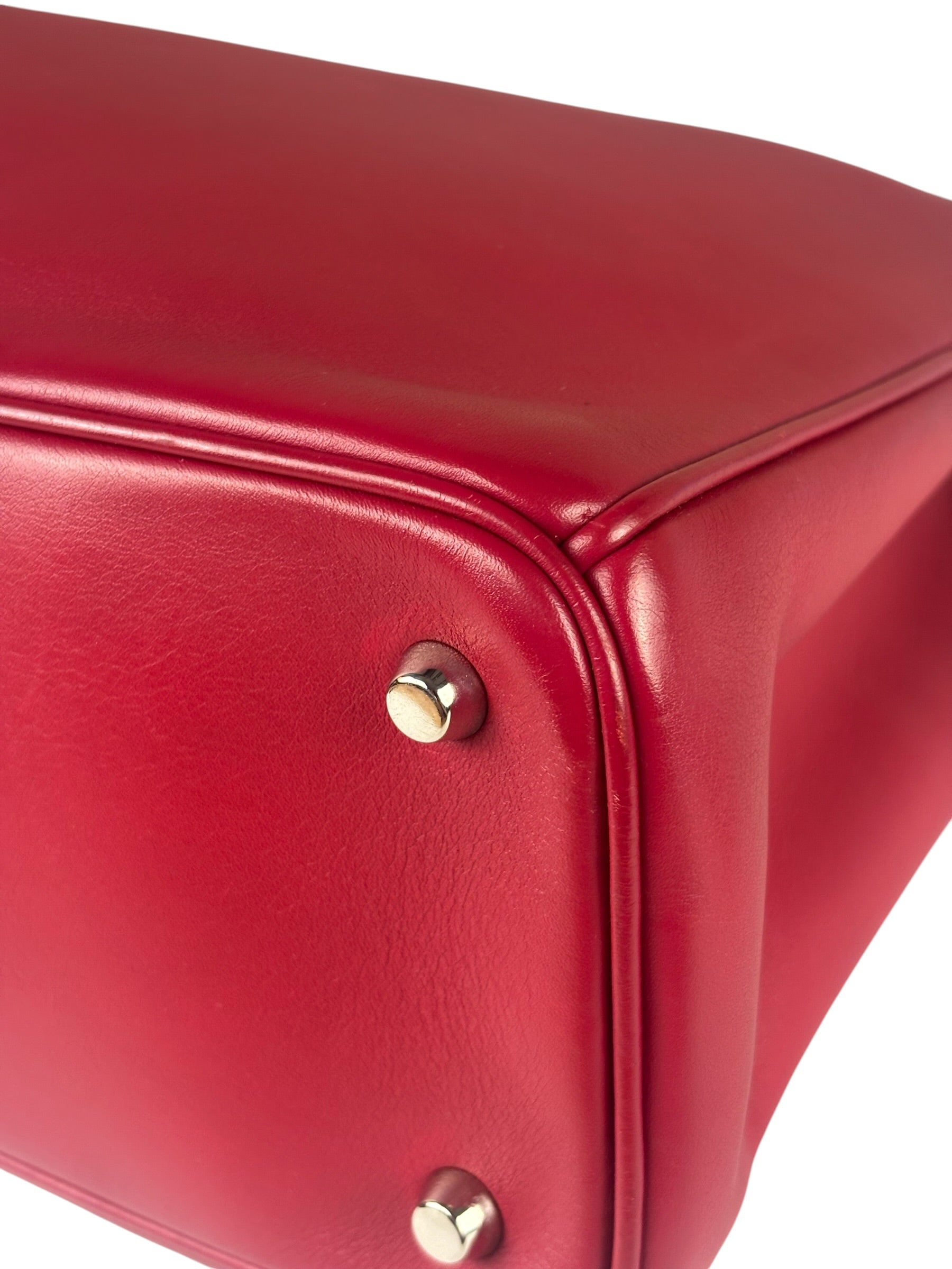 Christian Dior Red Leather Diorissimo Tote