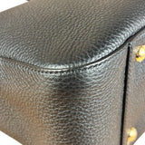 Fendi Black Leather Small FF Tote Two-Way Bag
