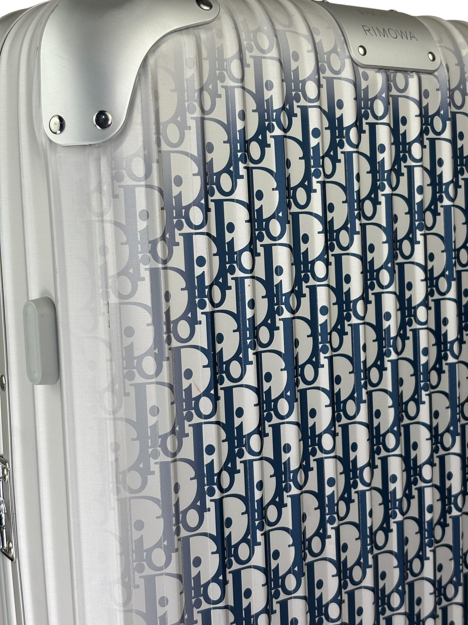 Christian Dior Blue/Silver Trotter Rimowa Suitcase