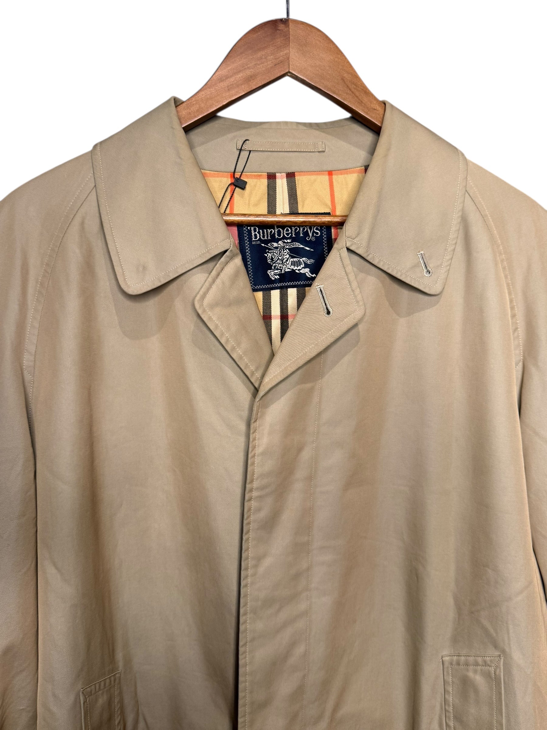 Burberry Vintage Beige Nylon Trench Coat