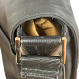 Gucci Black Canvas Flap Messenger Bag