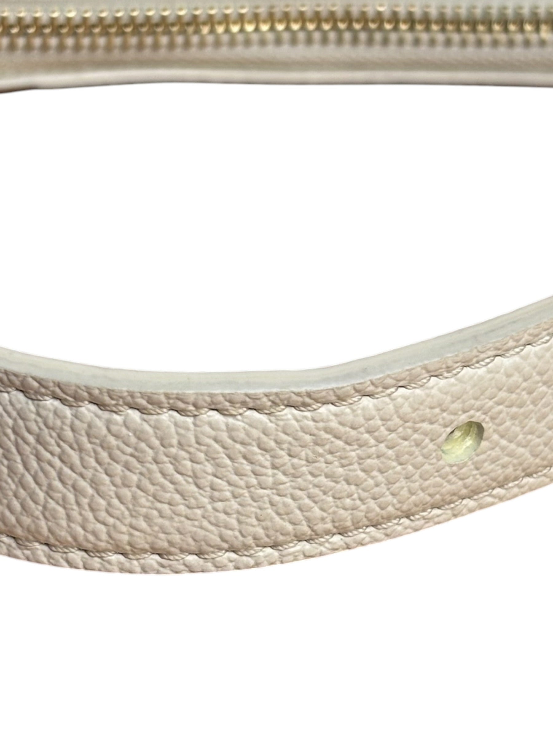 Louis Vuitton White Leather Monogram Moon Empreinte Pochette