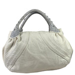 Fendi Vintage White Nappa Leather Spy Shoulder Bag