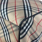 Burberry Vintage Blue Label Nova Check Multi-Pocket Nylon Tote Bag