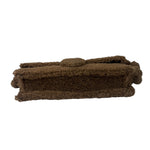 Jacquemus Brown Leather Trim  Le Bambidou Shearling Shoulder Bag